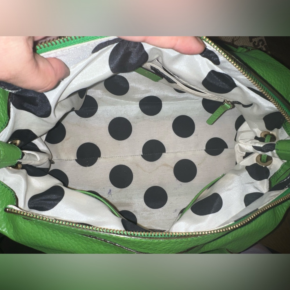 Kate Spade Green Leather Tote Bag - Picture 8 of 11